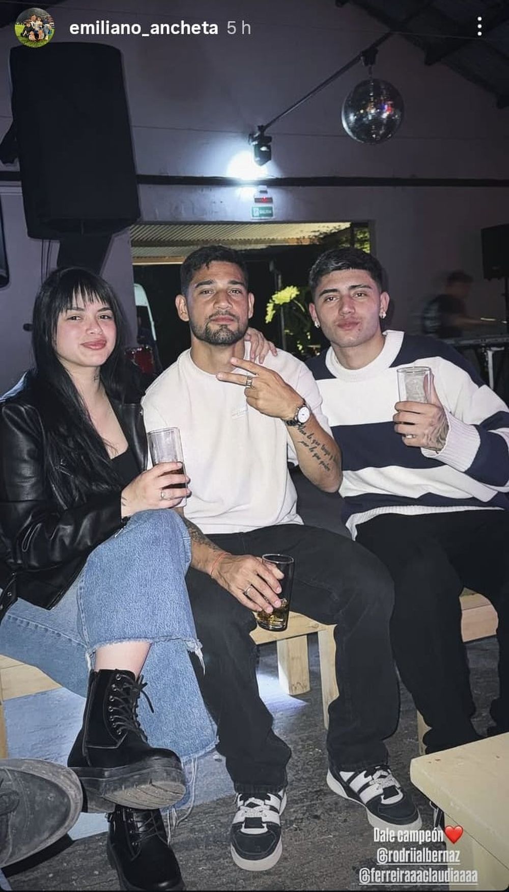 Emiliano Ancheta en el festejo