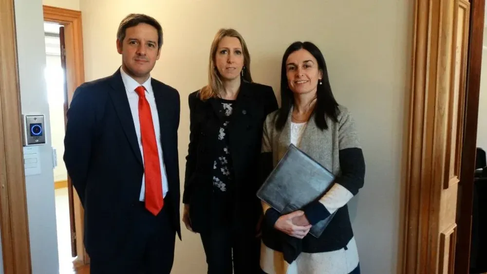 Andrés Saldaño, Adriana Bremermann y Patricia Barreiro