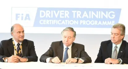 CEO de CEPA, Fernando Cammarota, presidente de FIA, Jean Todt y presidente de la IV región de FIA, Jorge Tomasi
