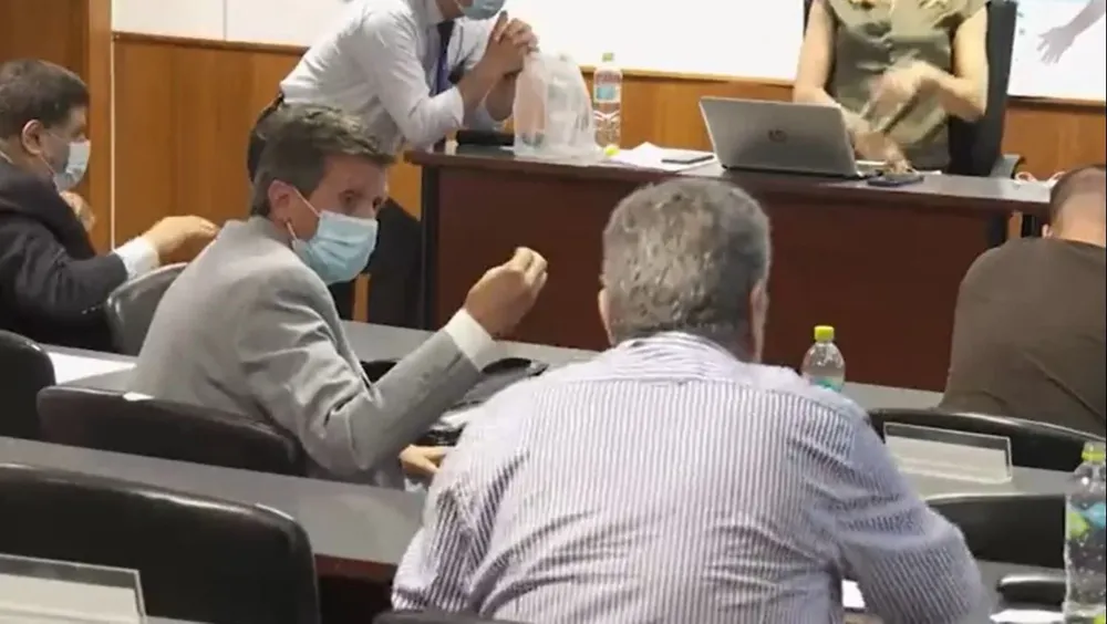 La discusión entre Enrique Campos y José Luis Palma