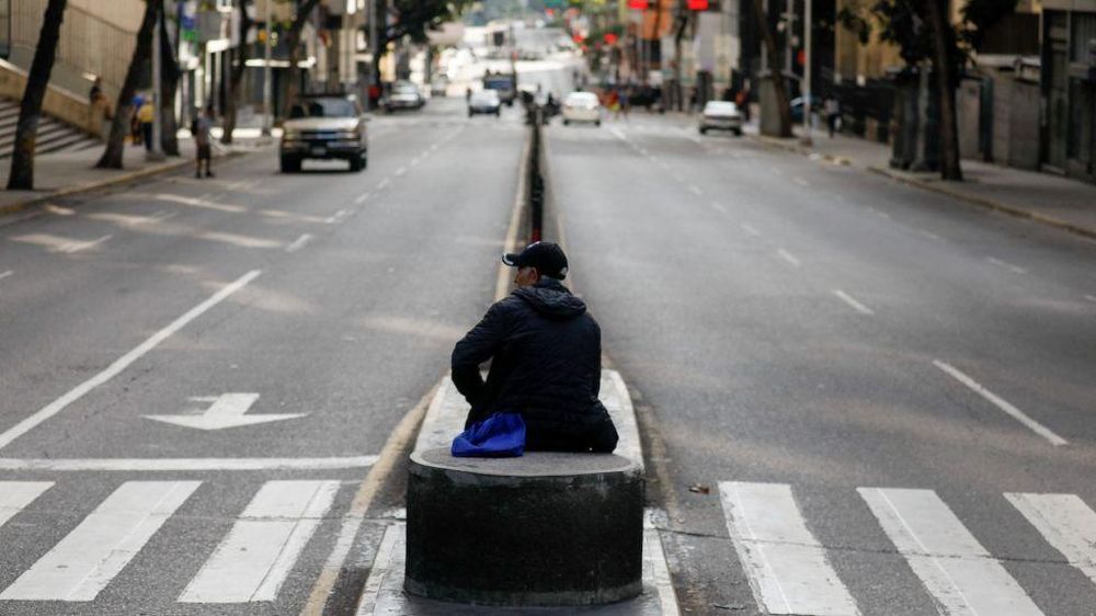 Las calles de Caracas este lunes.