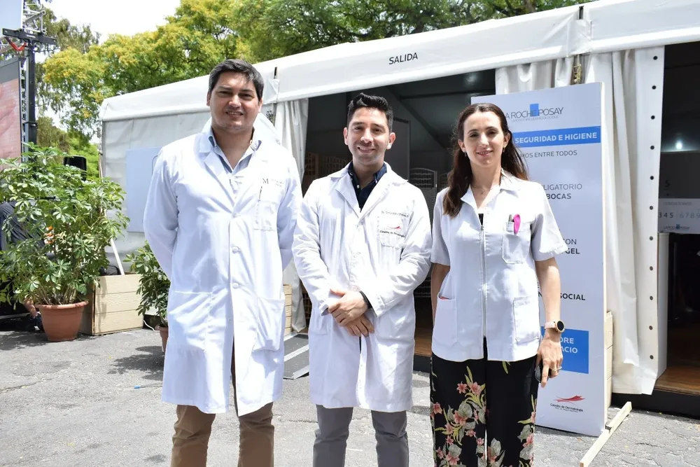 Julio Magliano, Sebastian Olivares y Daniela Bermudez