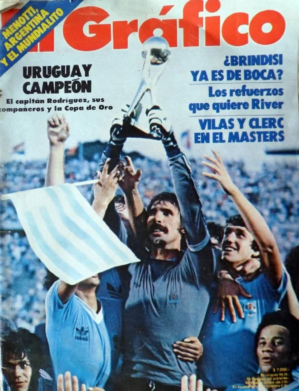 Diego Aguirre en la histórica tapa de 1987