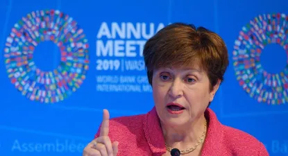 El liderazgo de Kristalina Georgieva al frente del FMI pareció debilitado este viernes.