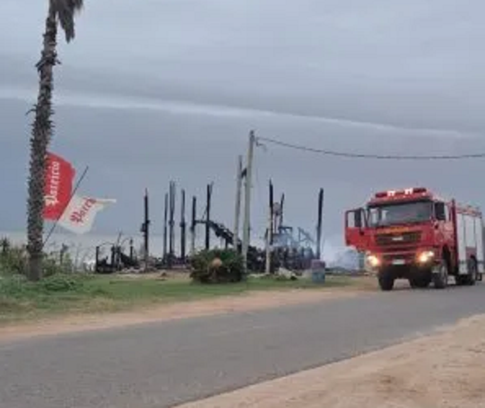 Incendio en parador de Cuchilla Alta
