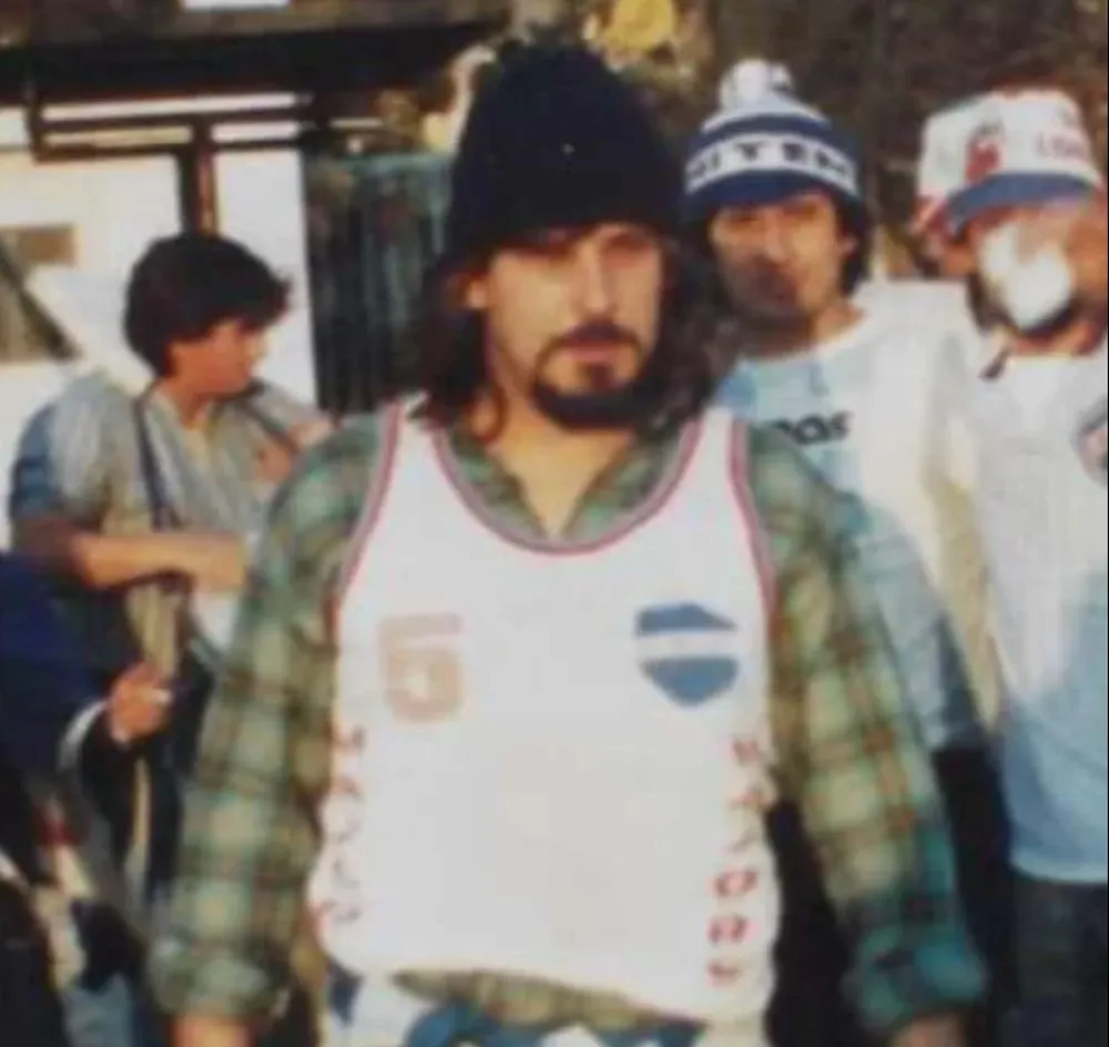 Felicini durante su etapa de referente de los hinchas tricolores