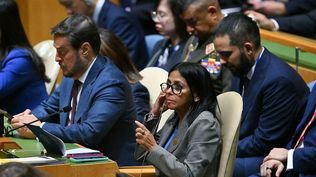 Delcy Rodríguez participó de la Asamblea General de la ONU en Nueva York donde habló Donald Trump el martes.