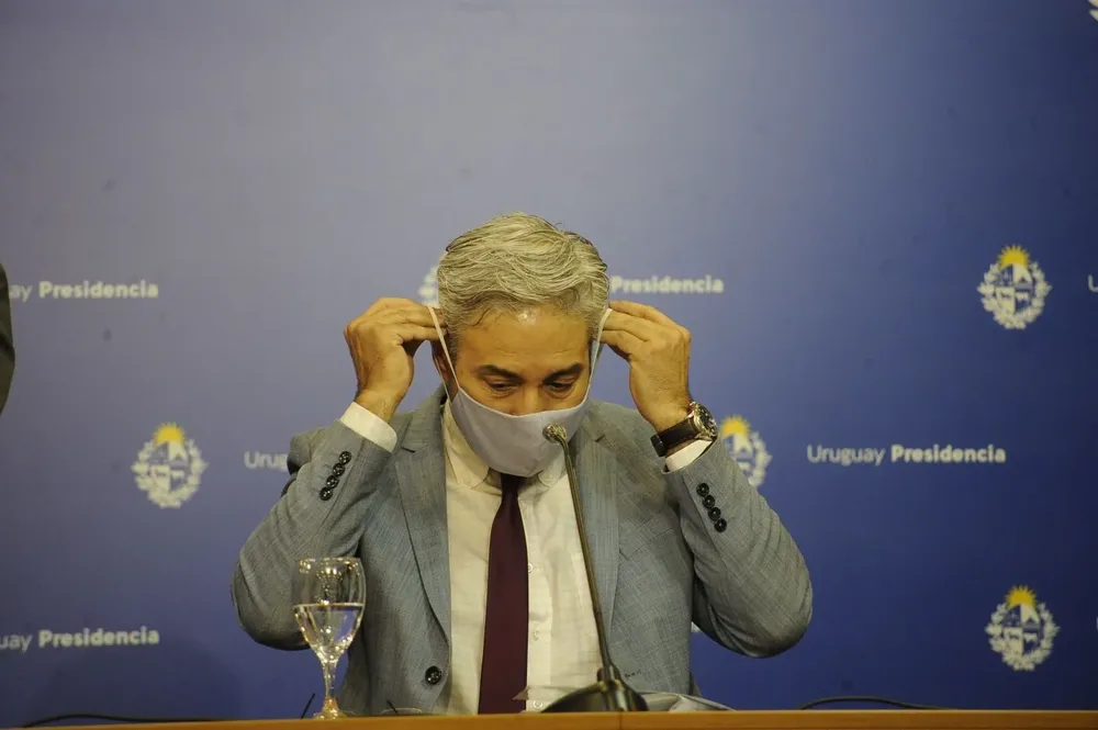 Robert Silva durante una conferencia de prensa
