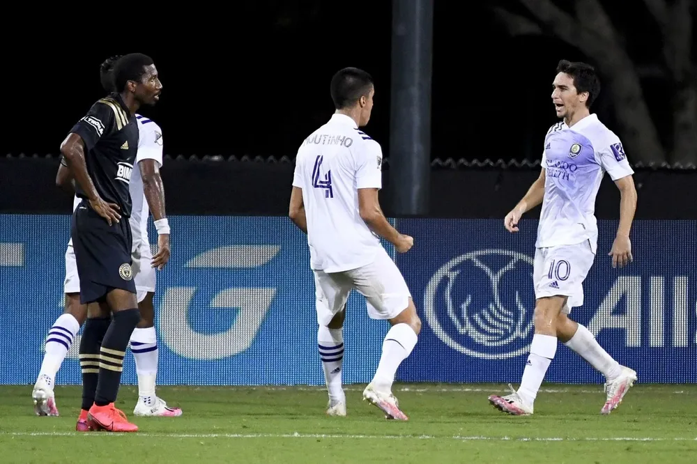 Mauricio Pereyra con la camiseta del Orlando City