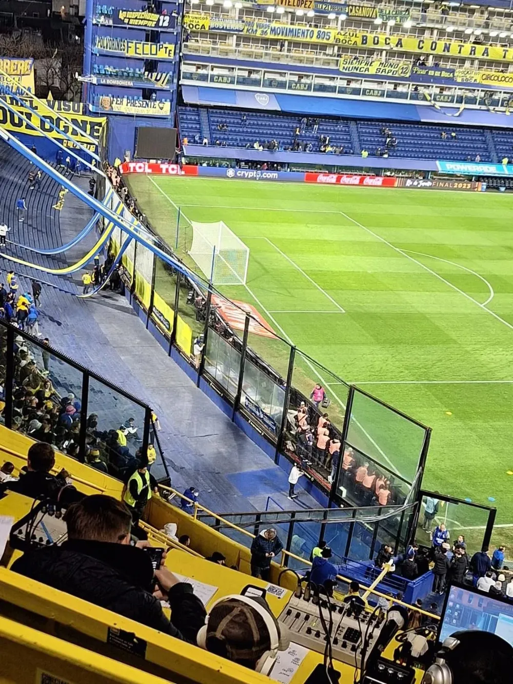 Tejido de la popular de Boca Juniors en donde Manteca Sergio Martínez celebraba sus goles y que inspiró los sueños de Edinson Cavani en el fútbol