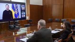 La ministra de Defensa, Margarita Robles, participa en una reunión del Grupo de Contacto para la Defensa de Ucrania.