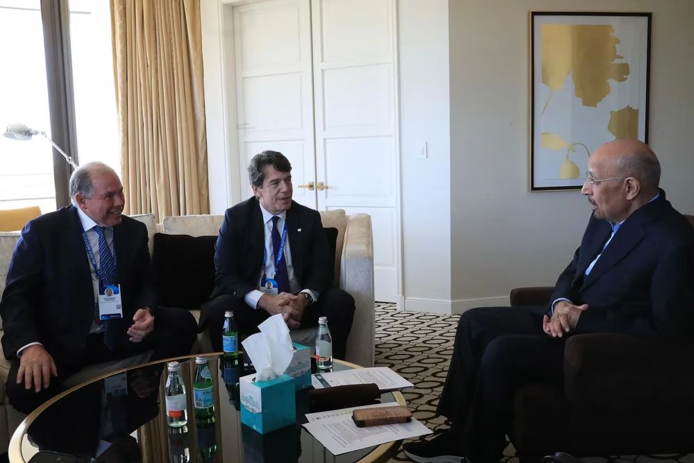 Posse y Werthein tuvieron un cónclave con Khalid A. Al-Falih, ministro de Inversiones de Arabia Saudita, durante la convención que organiza el Instituto Milken