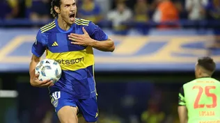 Cavani volvió a convertir para Boca Juniors