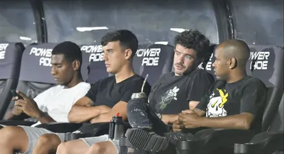 Rolan, de particular, durante el partido de Peñarol contra La Luz