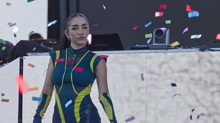 La argentina María Becerra en un concierto en Madrid. EUROPA PRESS
