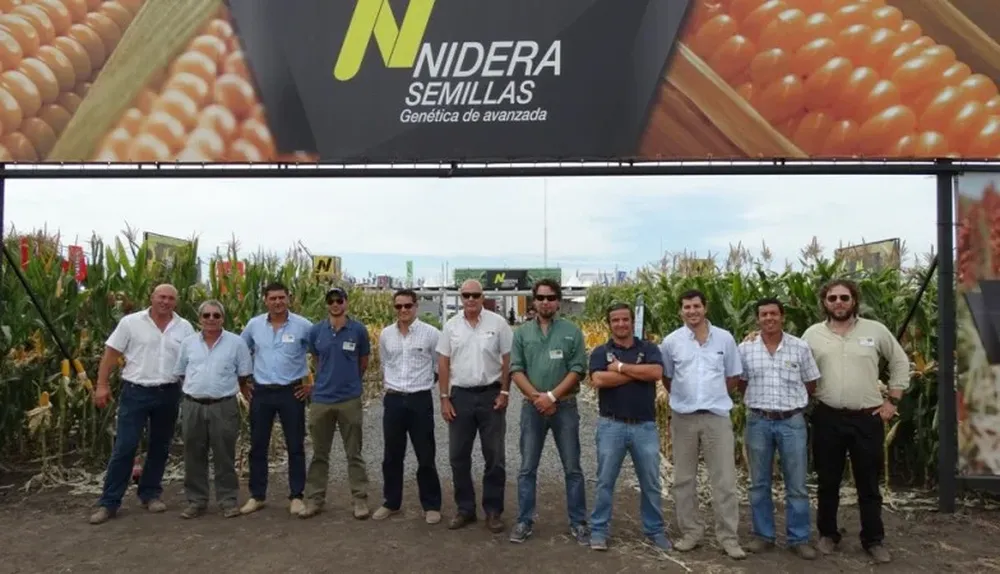 Parte del equipo técnico de Nidera Uruguaya