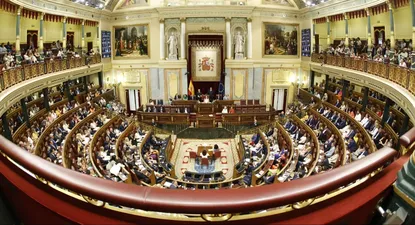 Plano general del hemiciclo del Congreso.