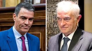 Pedro Sánchez y Juan Carlos Peinado