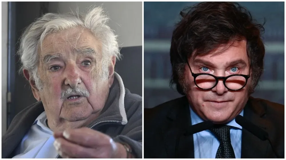 José Mujica y Javier Milei