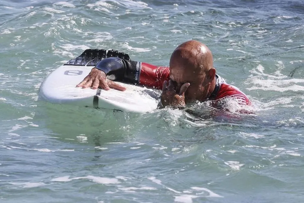 Kelly Slater en el Margaret River Pro surfing de Australia
