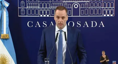 Manuel Adorni, vocero presidencial