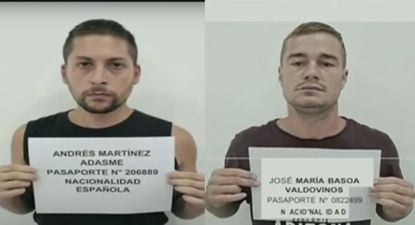 Andrés Martínez Adasme y José María Badovinos, los dos ciudadanos vascos detenidos por el chavismo en Venezuela.
