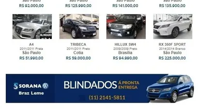 Por protección o para presumir: crece el mercado de autos blindados usados de Brasil