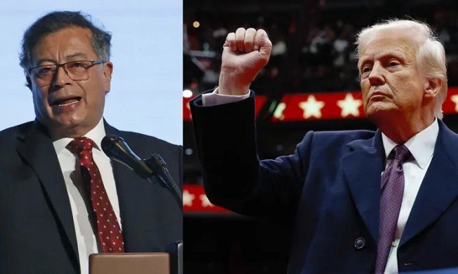 Gustavo Petro y Donald Trump
