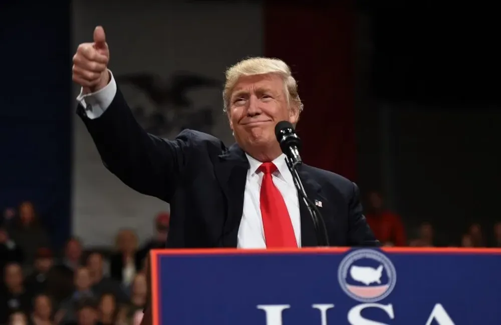 Trump, hablando en Des Moines el pasado 8 de diciembre.