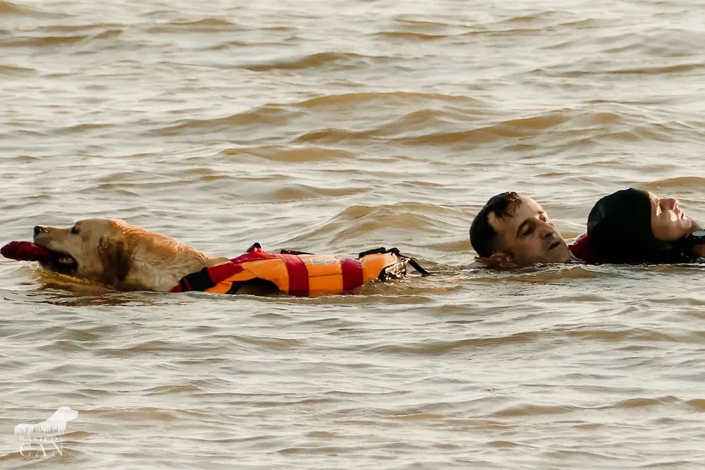 Los rescatistas en acción