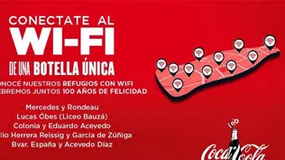 Coca Cola instala wifi gratis en cinco paradas de Montevideo