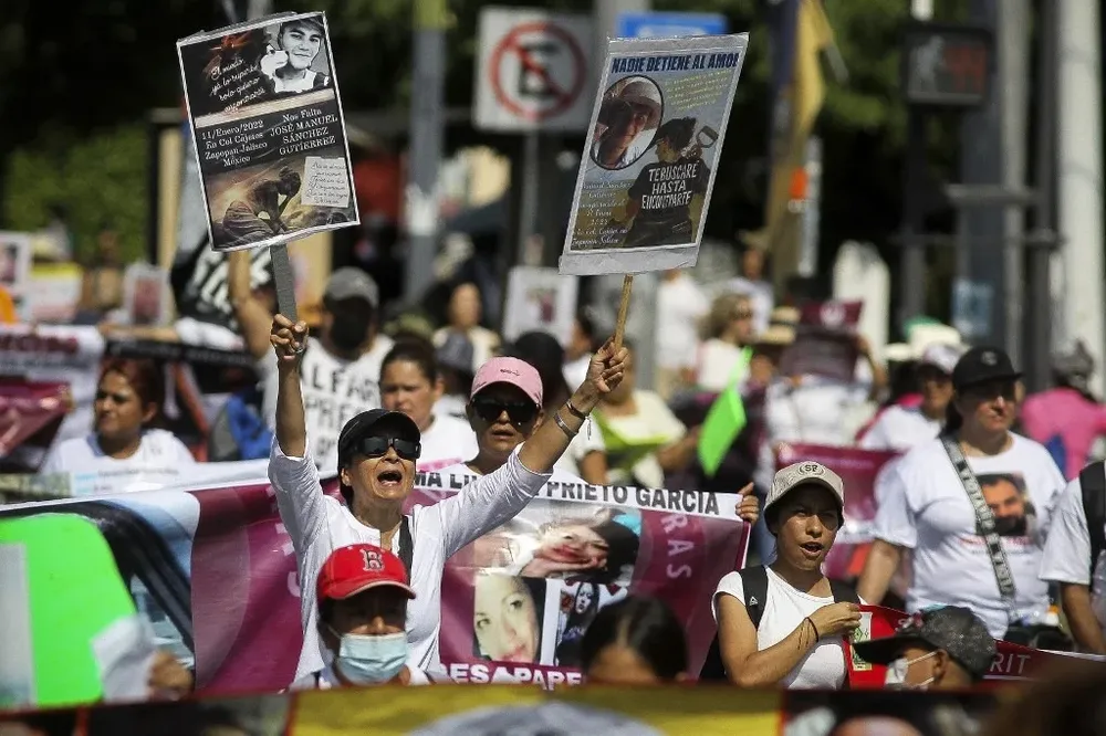 Familiares de desaparecidos y ONG’s reclaman en las calles de Ciudad de México.