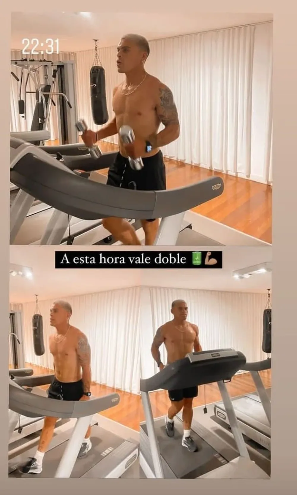 El entrenamiento nocturno de Brian Ocampo