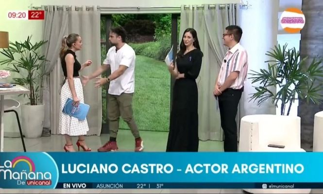 Luciano Castro habló de su incomodidad en la televisión paraguaya: “Soy un mal llevado”