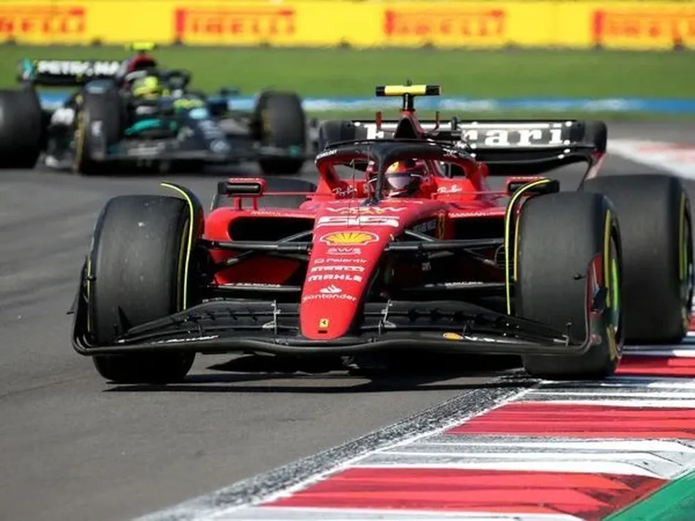 Sainz finalizó cuarto en México.