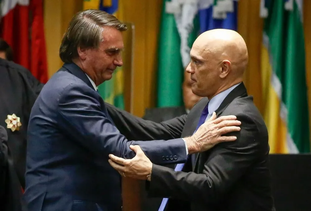 Jair Bolsonaro y Alexandre de Moraes