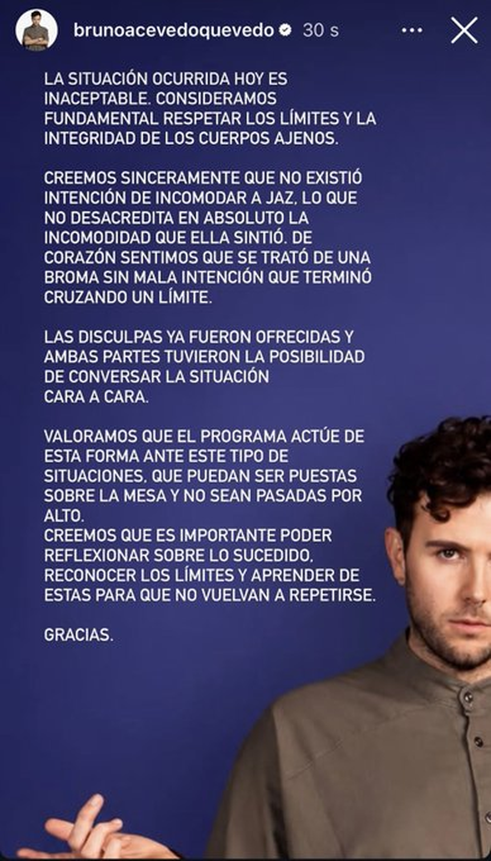 Comunicado de la familia de Bruno Acevedo