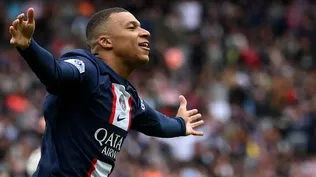 El festejo de Mbappé por un gol increíble