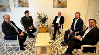 En abril pasado el presidente Javier Milei y el embajador argentino en los Estados Unidos Gerardo Werthein mantuvieron una reunión con el presidente del Banco Interamericano de Desarrollo (BID) Ilan Goldfajn y los gerentes del organismo, Matias Bendersky y James Scriven.