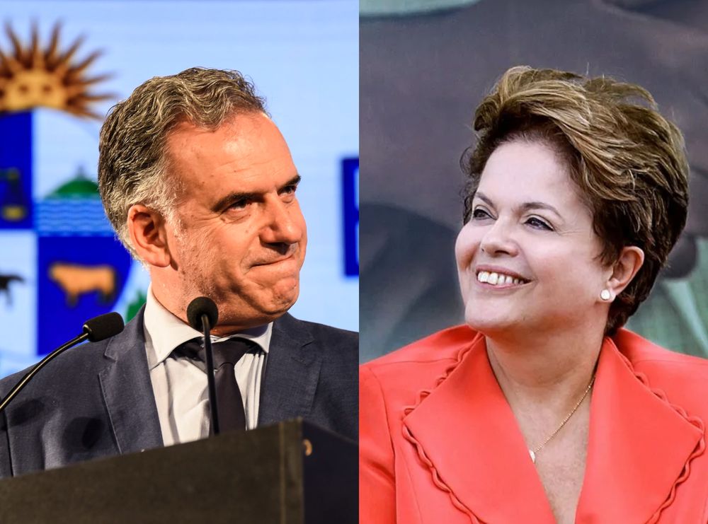 Yamandú Orsi y Dilma Rousseff