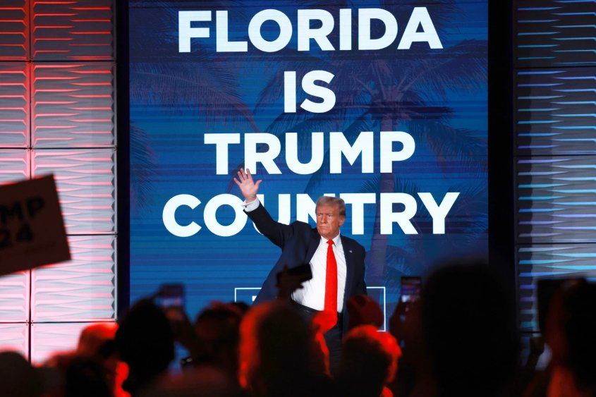 Donald Trump en Florida - Foto por Joe Raedle