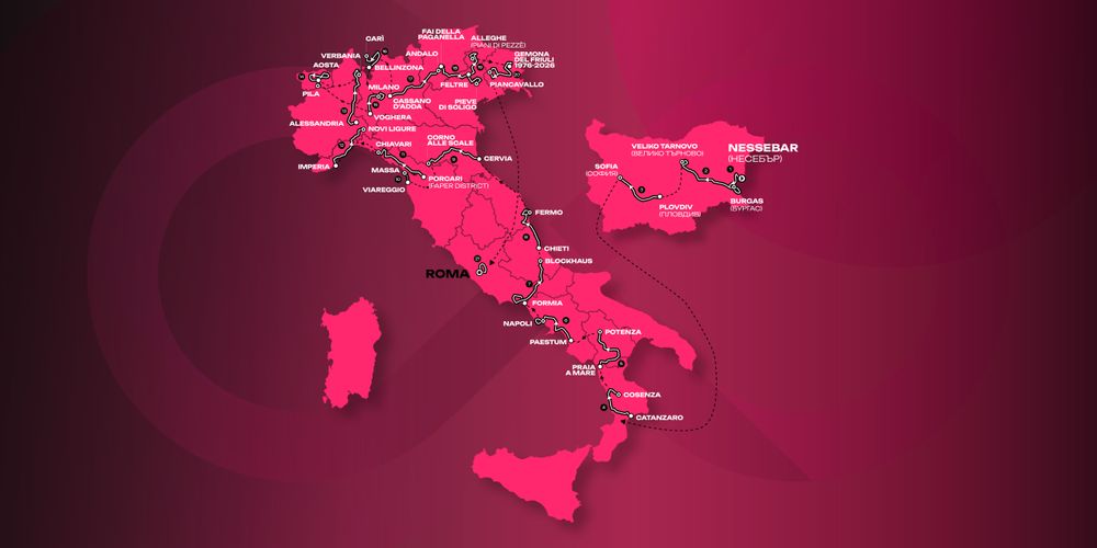 Recorrido del Giro de Italia 2026