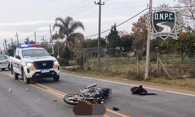 Murió la mujer atropellada junto a dos niños por una moto en Ruta 34: los menores resultaron heridos