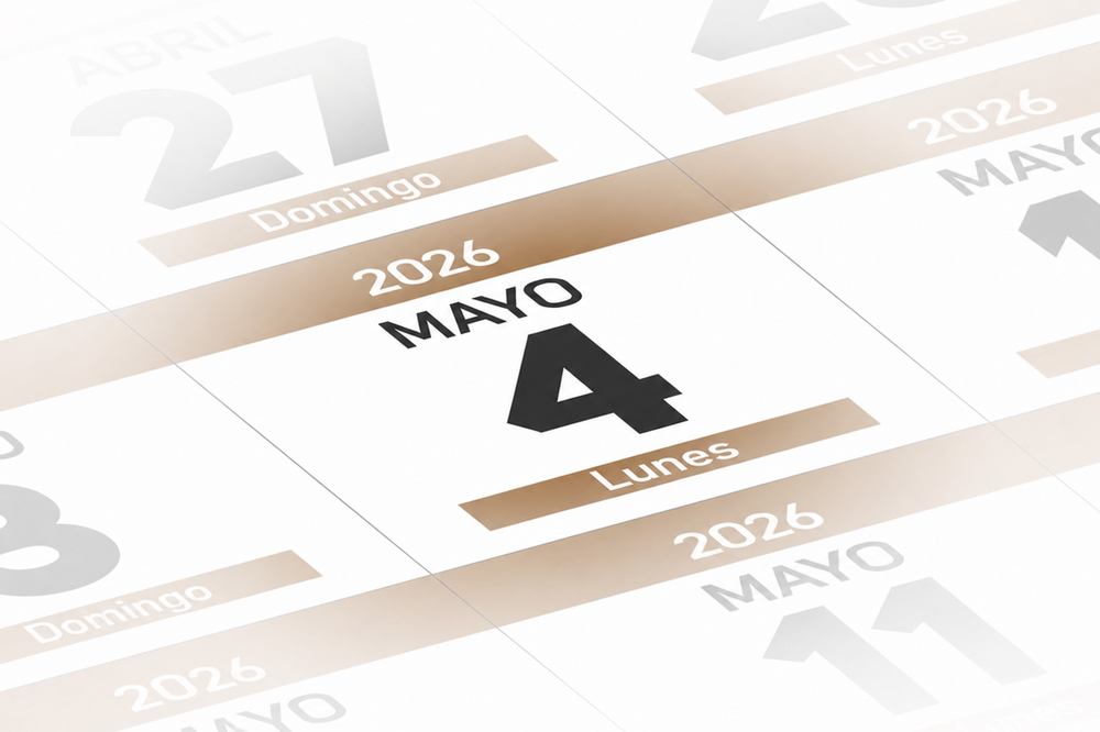 Feriado lunes 4 de mayo