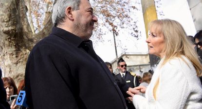 El Observador | 20250616 Mario Bergara y Carolina Cosse después de que el intendente electo presentara su gabinete para la Intendencia de Montevideo
