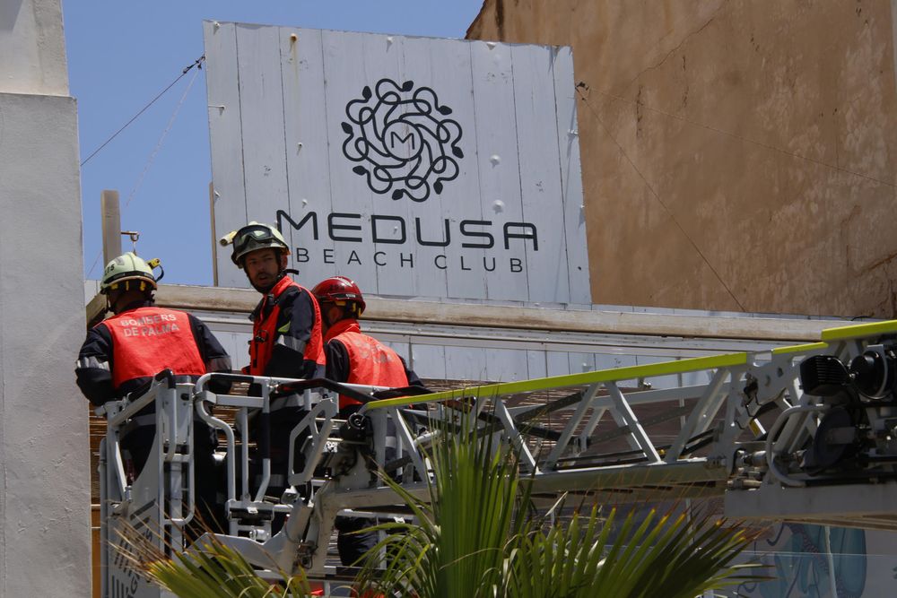 El restaurante de playa en Palma de Mallorca, lugar de la tragedia.&nbsp;