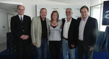 Andrés Tolosa, Henry Engler, Carolina Cosse, Asdrúbal López y Pablo Barletta