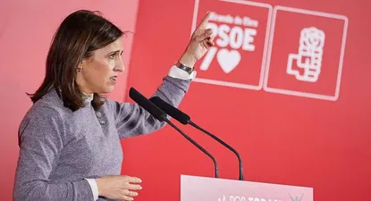 La nueva portavoz de la Ejecutiva Federal del PSOE, Esther Peña.