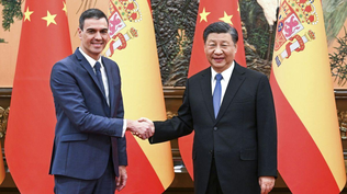 Pedro Sánchez y Xi Jinping