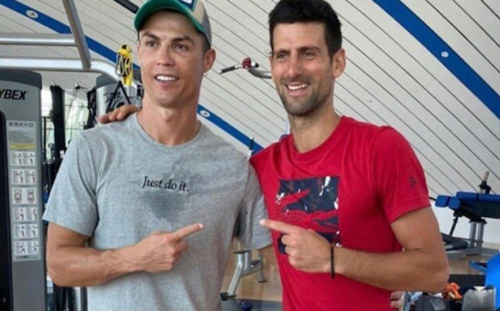 Cristiano Ronaldo y Novak Djokovic.&nbsp;